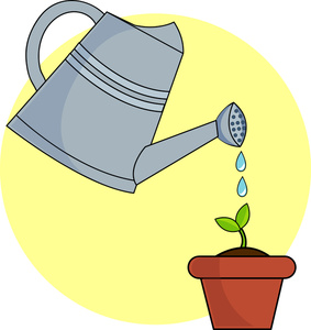 Watering garden clipart