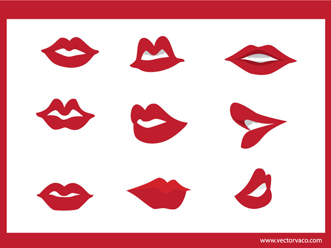 Lips Vector | Free Download Clip Art | Free Clip Art | on Clipart ...