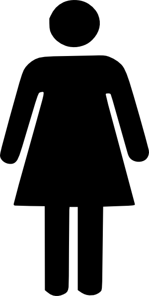 Outline of woman clipart