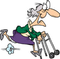 Funny Old Lady Clipart