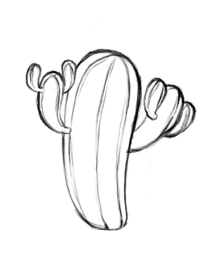 How to Draw a Cactus: 6 Steps (with Pictures) - wikiHow