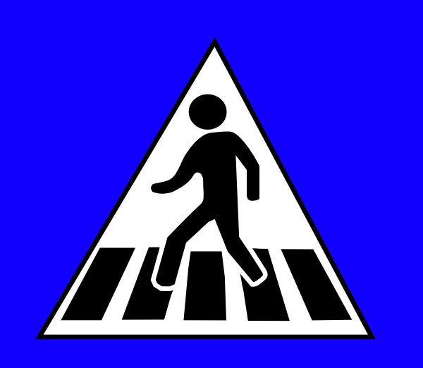 Peds Xing Sign clip art - vector clip art online, royalty free ...
