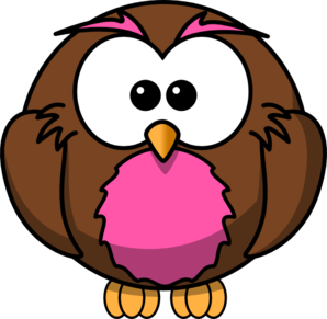 Pink And Brown Owl clip art - vector clip art online, royalty free ...