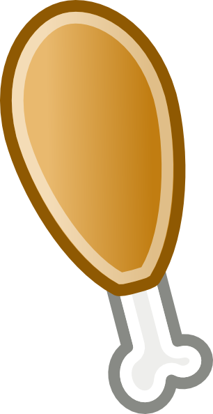 Chicken Leg clip art - vector clip art online, royalty free ...