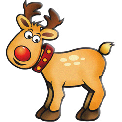 Reindeer and Rudolf Modern Clipart - ChristmasGifts.