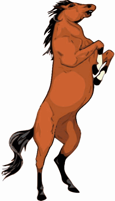 Rearing horse – clip-art style « Deb E.