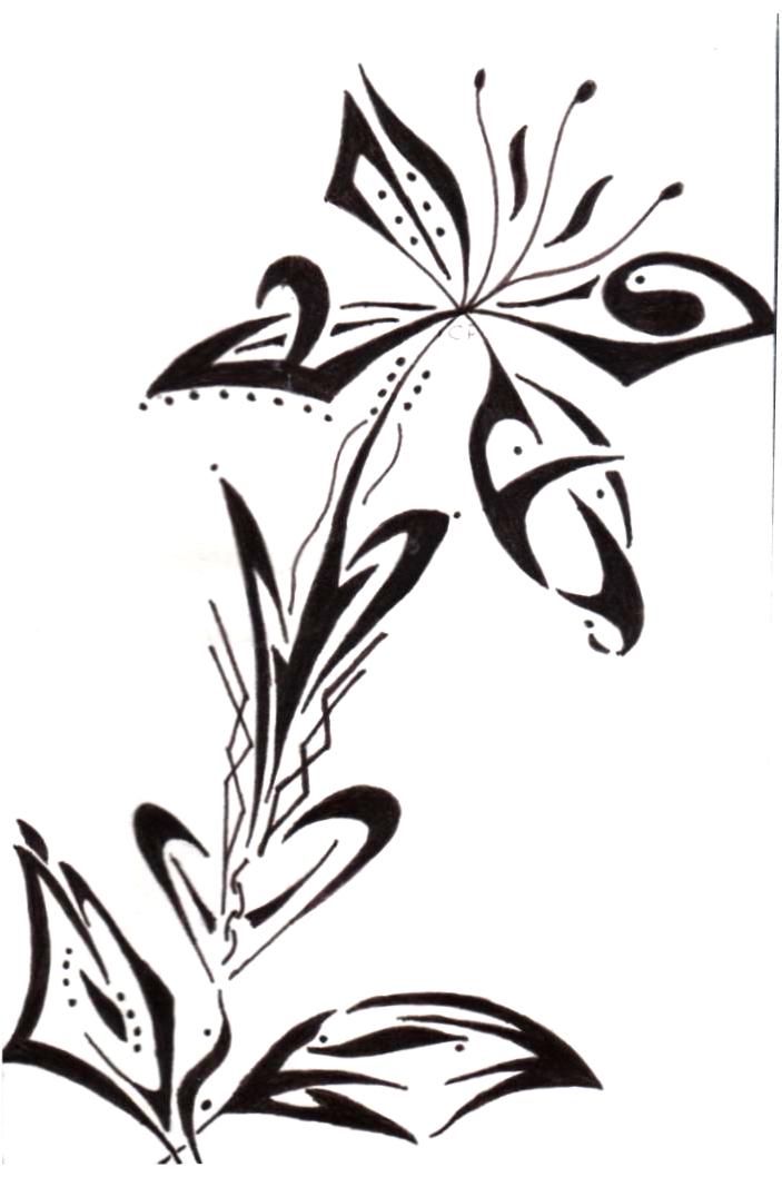 deviantART: More Like Tribal Flower Design by