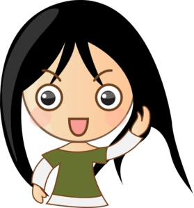 Girl Cartoon Clip Art - vector clip art online ...