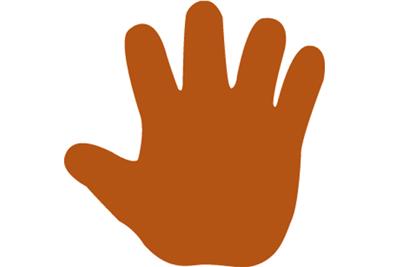 Handprint Two-Color 3" Calendar Cut-Outs | Mardel
