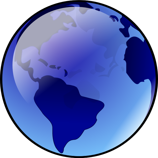 Blue Earth clip art Free Vector