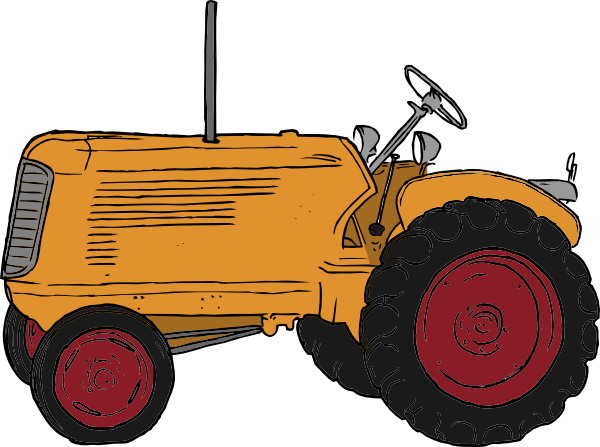 Tractor clip art Free Vector
