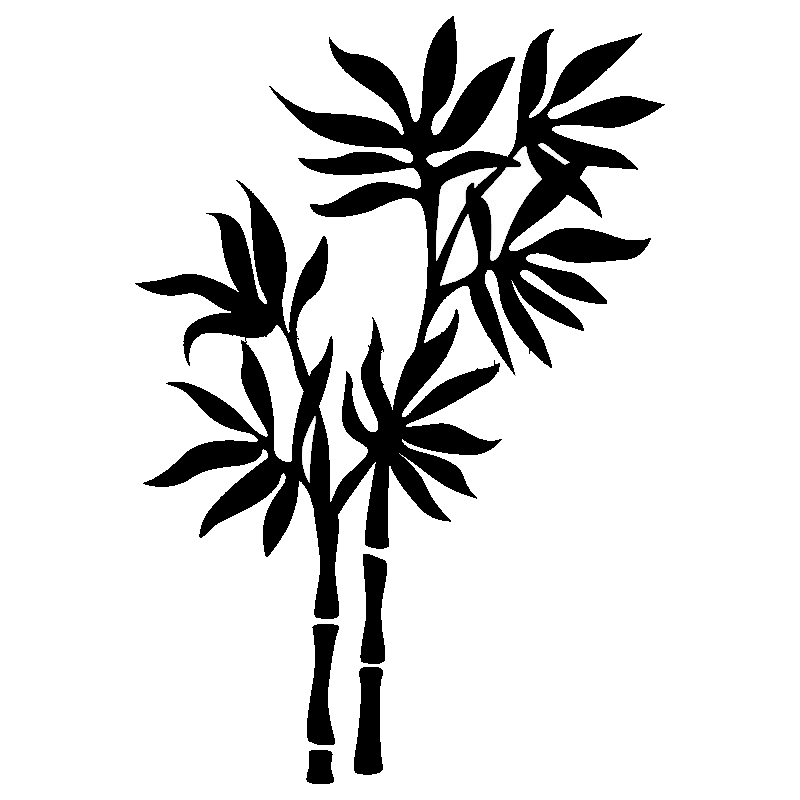 Bamboo Trees Drawing Border Hd