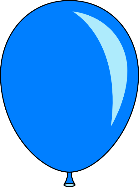 Blue Balloons Clipart