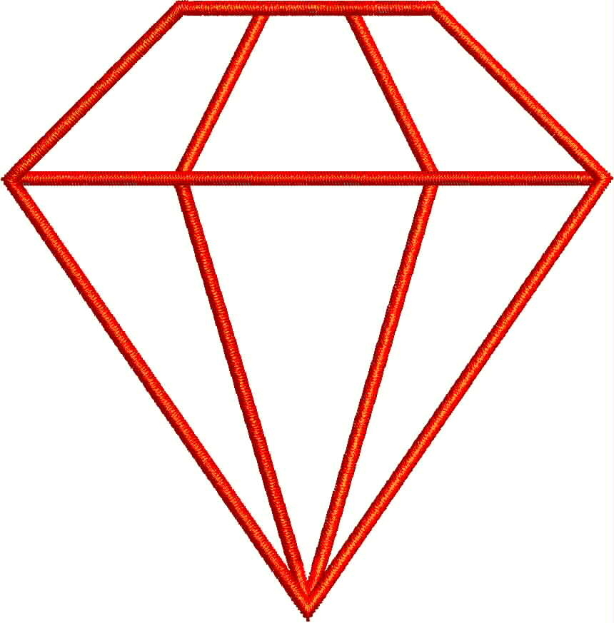 Superman Diamond Outline Clipart