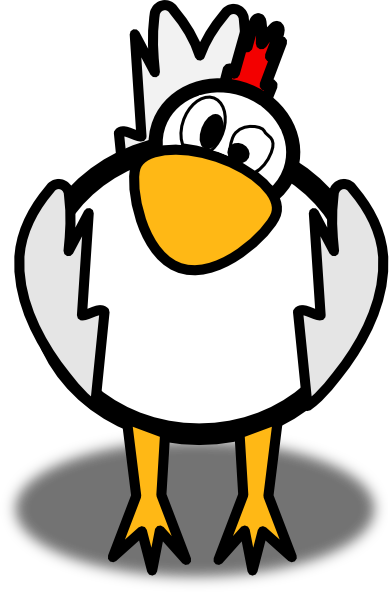 Crazy Chicken Clipart