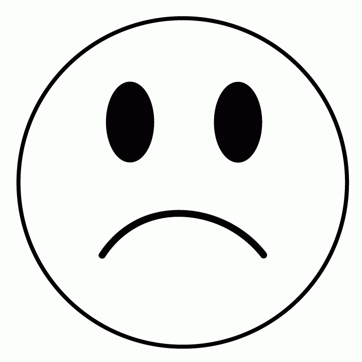 Coloring Page Of A Sad Face - AZ Coloring Pages