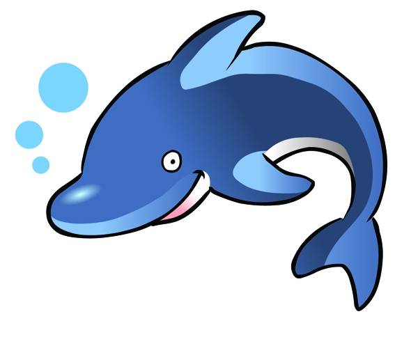 Cartoon Dolphin Clipart