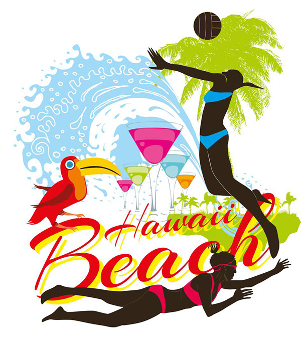beach volley stock vector art on Behance
