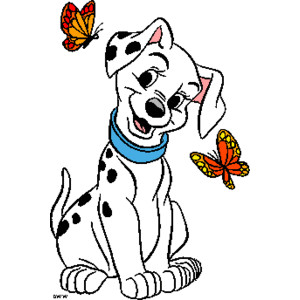 101 dalmatian clipart girl