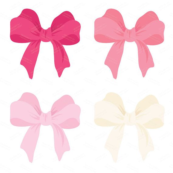Pink baby ribbon clipart