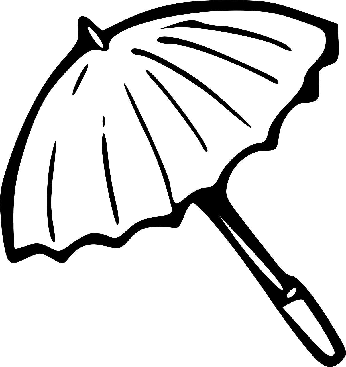 Umbrella black and white umbrella clipart black and white clipa ...