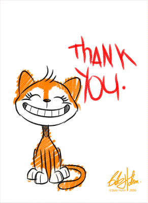 Cat Thank You Clipart