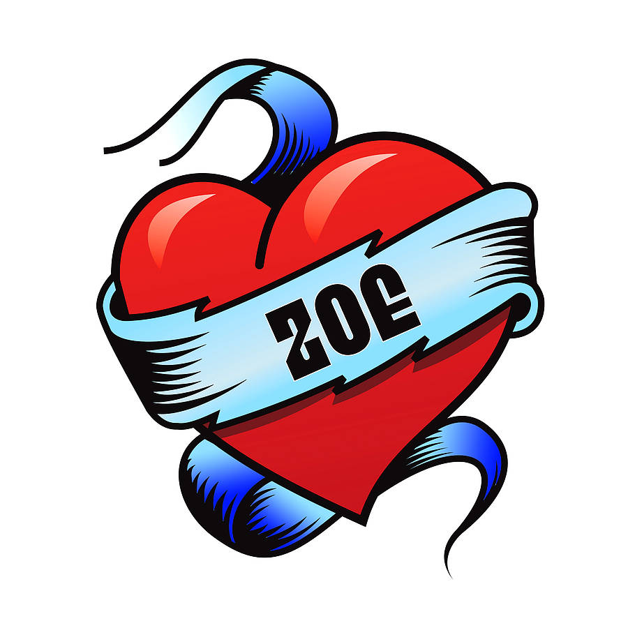 Women love photo art heart name tattoos | Best Tattoo design Ideas