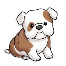 Cartoon bulldog clipart