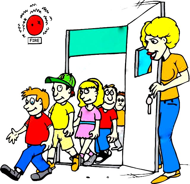 Fire Drill Clipart - Tumundografico