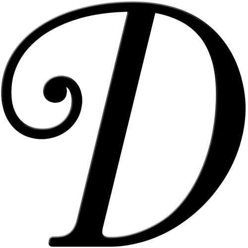 Fancy Letter D Clipart