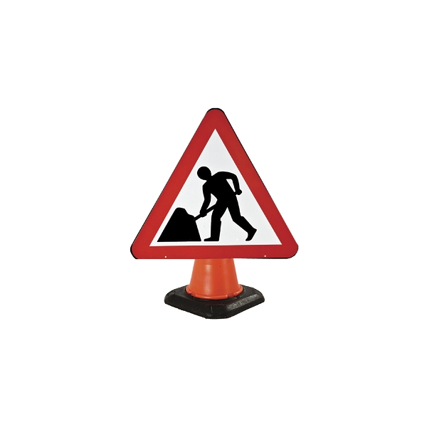 Men At Work Road Sign, Class I, Triangular, 750mm x 750mm - Tool ...