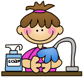 School washing hands clipart
