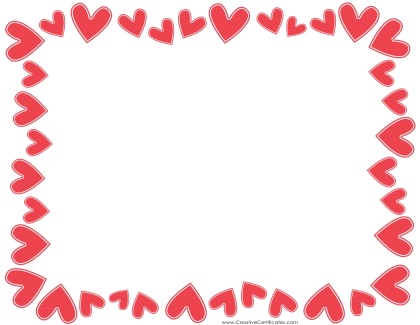 Free Heart Border Templates