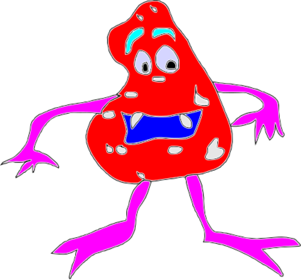 cartoon ecoli - vector Clip Art