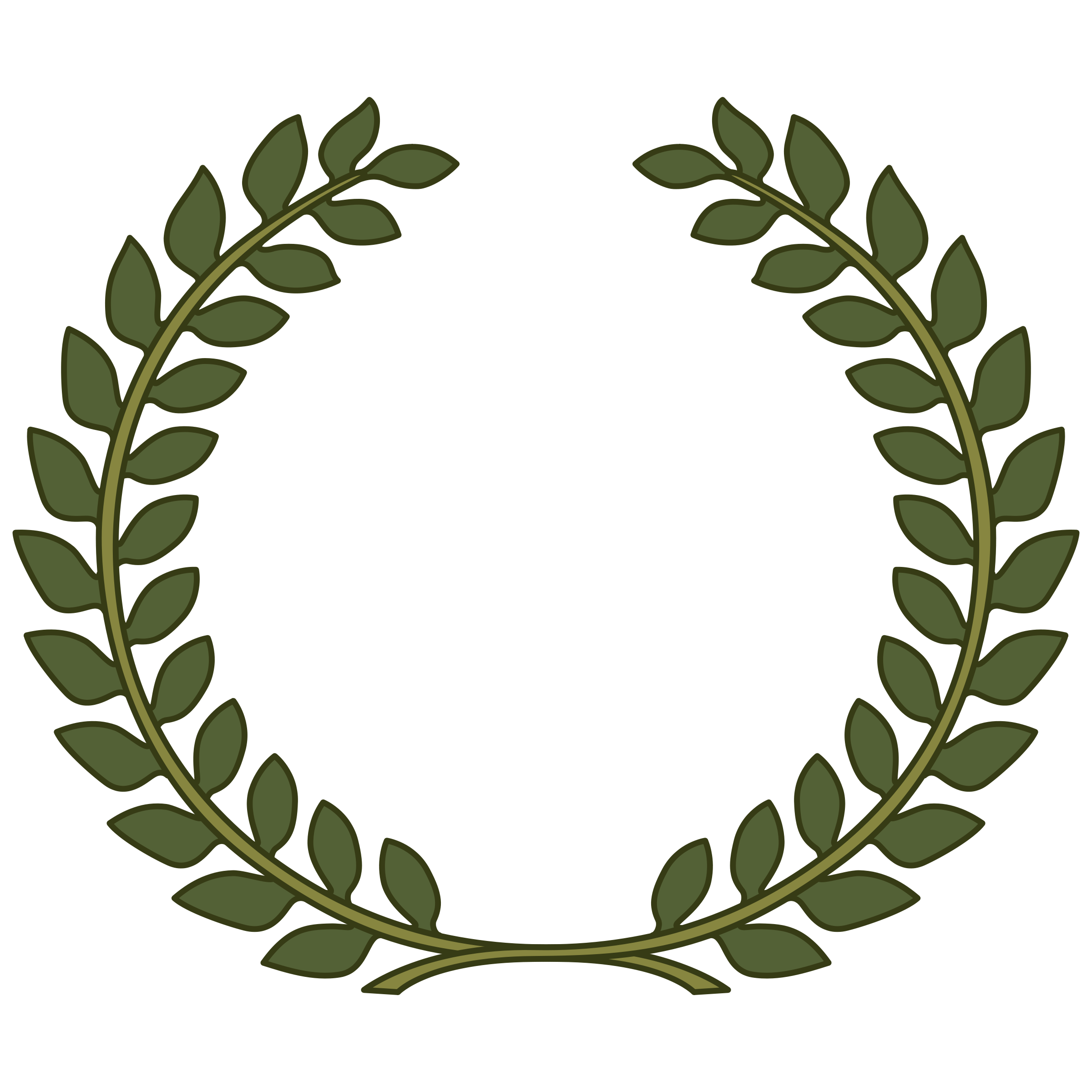Clipart leaf wreath