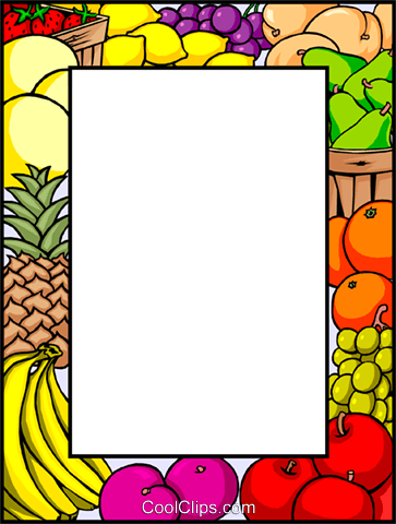 Fruit border clip art - ClipartFox