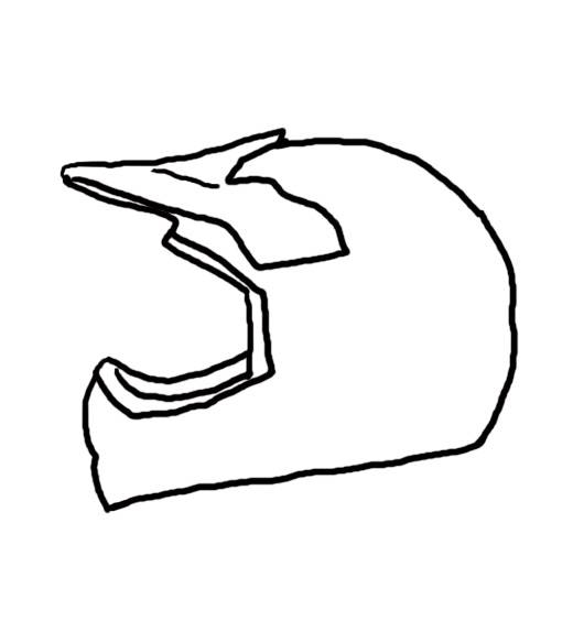 Dirt Bike Helmet Clipart