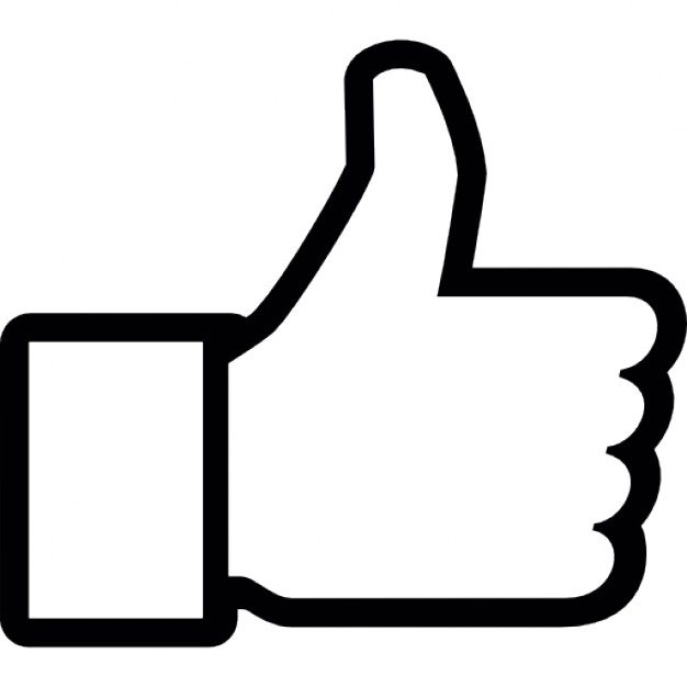 Thumb up to like on Facebook Icons | Free Download