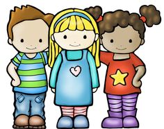 Three best friends clipart