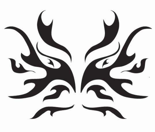 DeviantArt: More Like Tribal Dragon Face by TaelaDragonfox