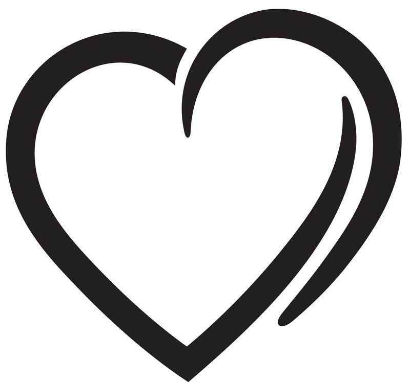 Heart Car Decals - Car Stickers | Heart Car Decal 13 | AnyDecals.com