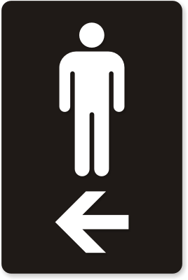 Gents toilet clipart
