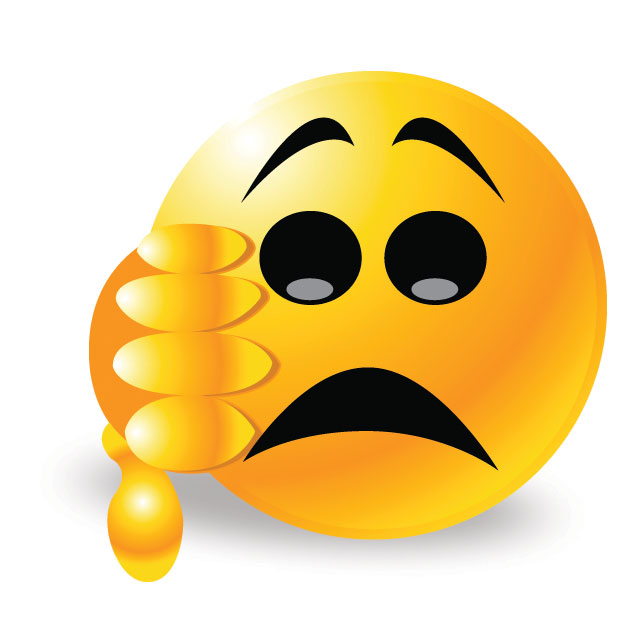 Sad Face Thumbs Down Clipart