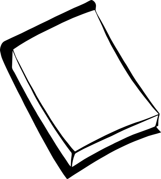 Black And White Notepad Clipart