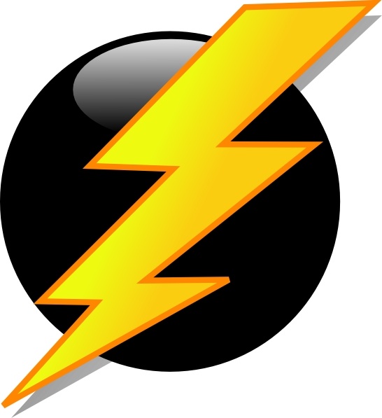 Lightning Icon clip art Free vector in Open office drawing svg ...