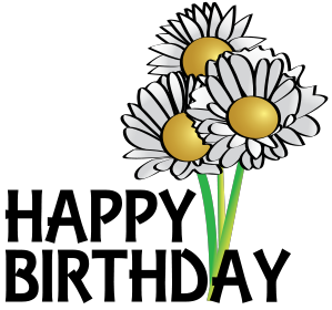Birthday Flowers Clipart - Free Clipart Images
