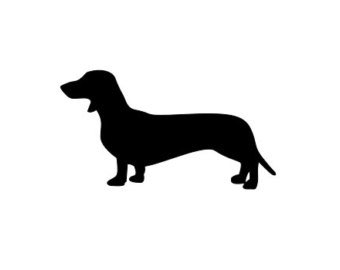 Dachshund silhouette | Etsy