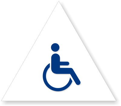 California Men's Restroom Sign in White, SKU - SE-