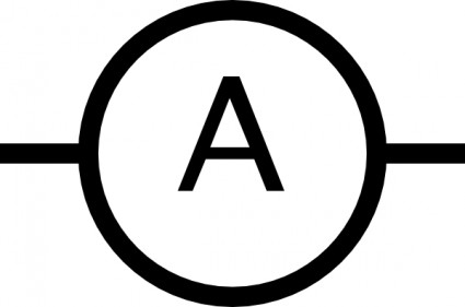 Ampere Meter Symbol clip art Vector clip art - Free vector for ...