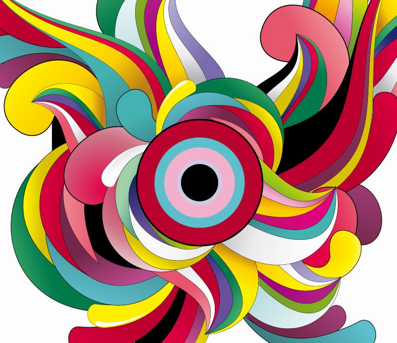 Colorful Abstract Background Vector Garphic Art | Free Vector ...